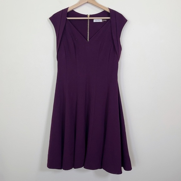 Calvin Klein Purple Sleeveless Dress - Picture 3 of 10